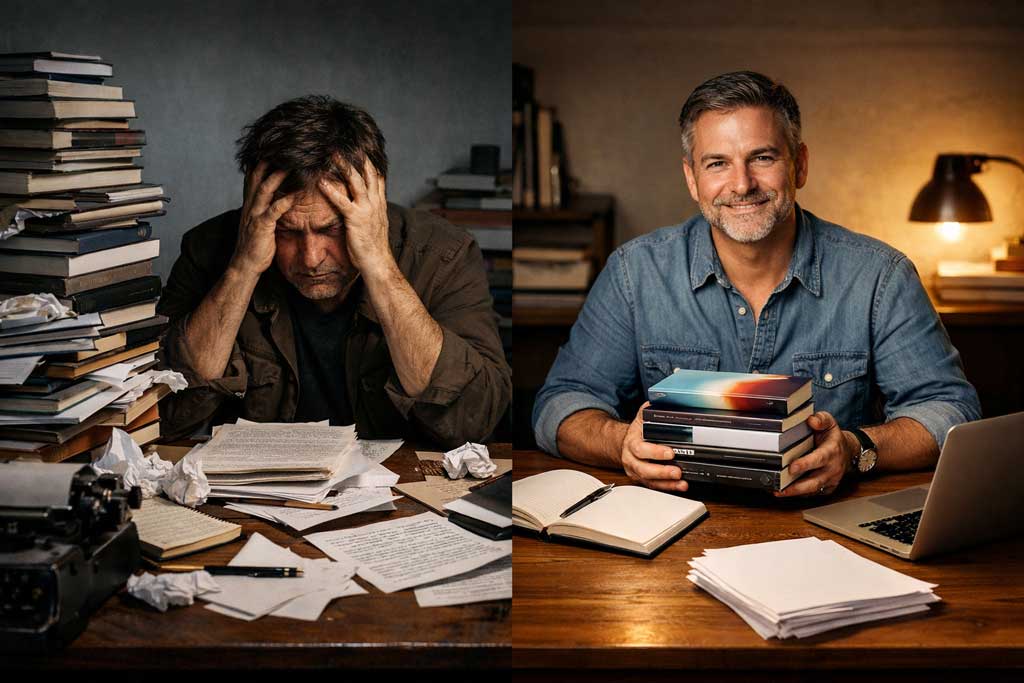 O contraste entre autores que vendem e autores que não vendem
